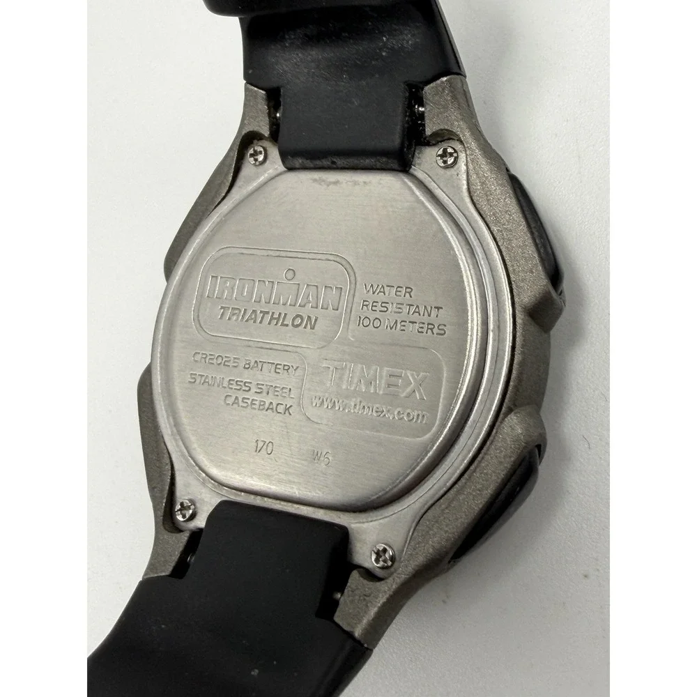 Timex 170 Mens Watch New Battery‎ W6 2012 Black 38MM 8.25